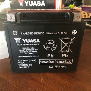 YUASA High Performance Battery. 12V 18AH.